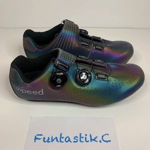 ❌SOLD❌Speed Iridescent Purple, Blue& Green Cycling Bike Shoes. EU 39, US 6.5 Men